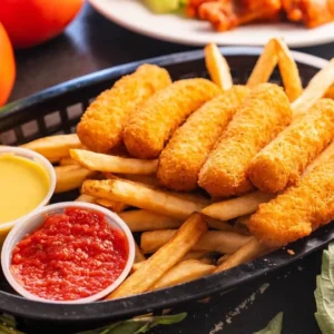 Crispy Mozzarella Sticks & Fries